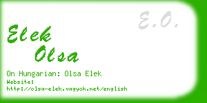 elek olsa business card